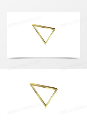 立体三角形图片素材