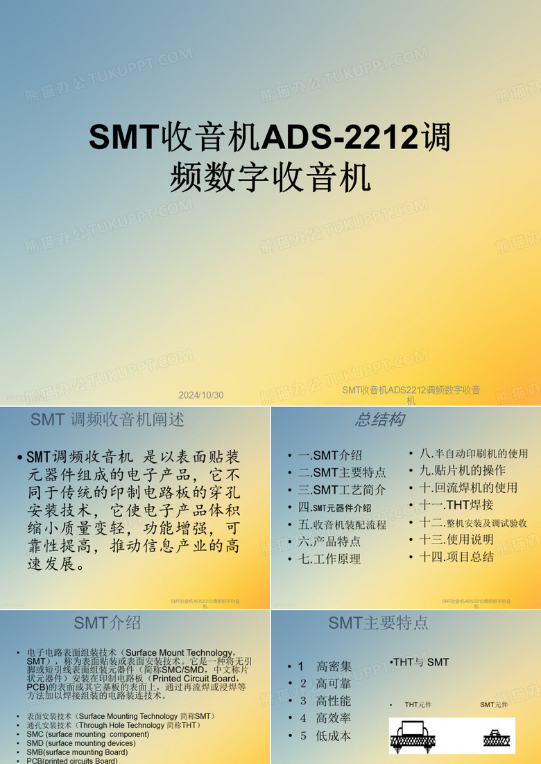 SMT收音机ADS2212调频数字收音机