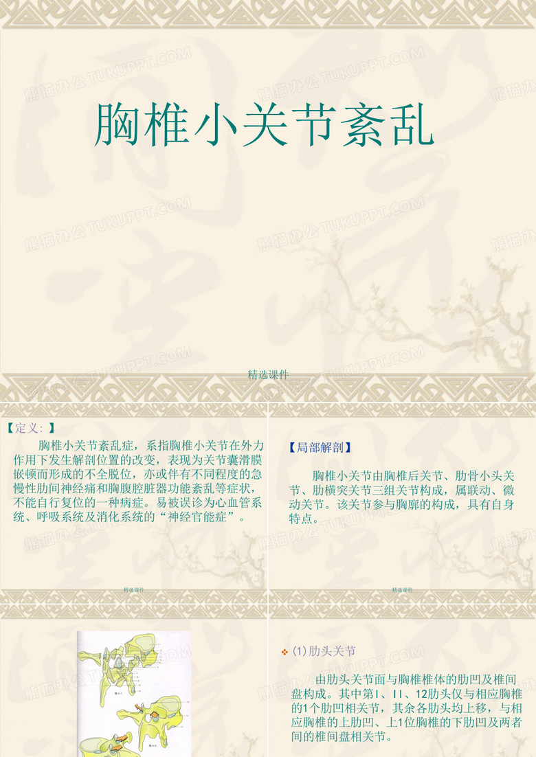 《胸椎小关节紊乱》