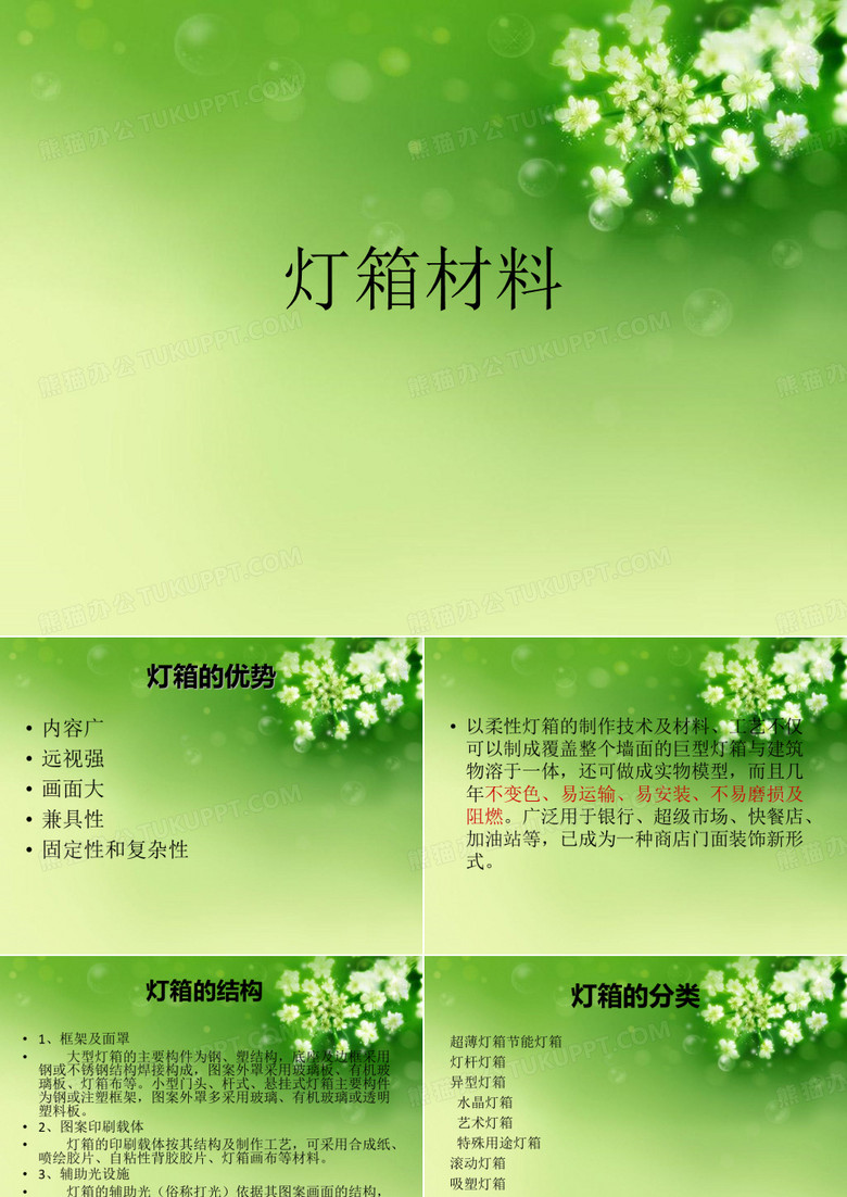 灯箱材料优秀课件