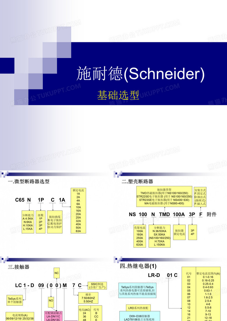 施耐德产品选型