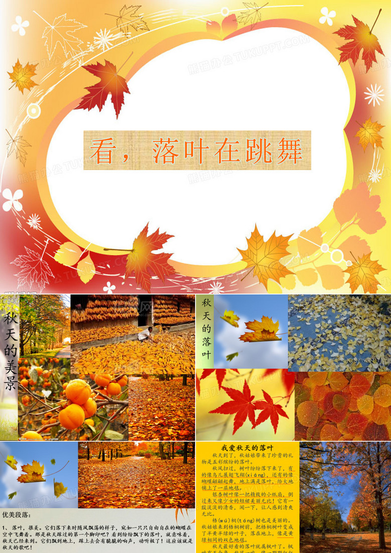 看,落叶在跳舞