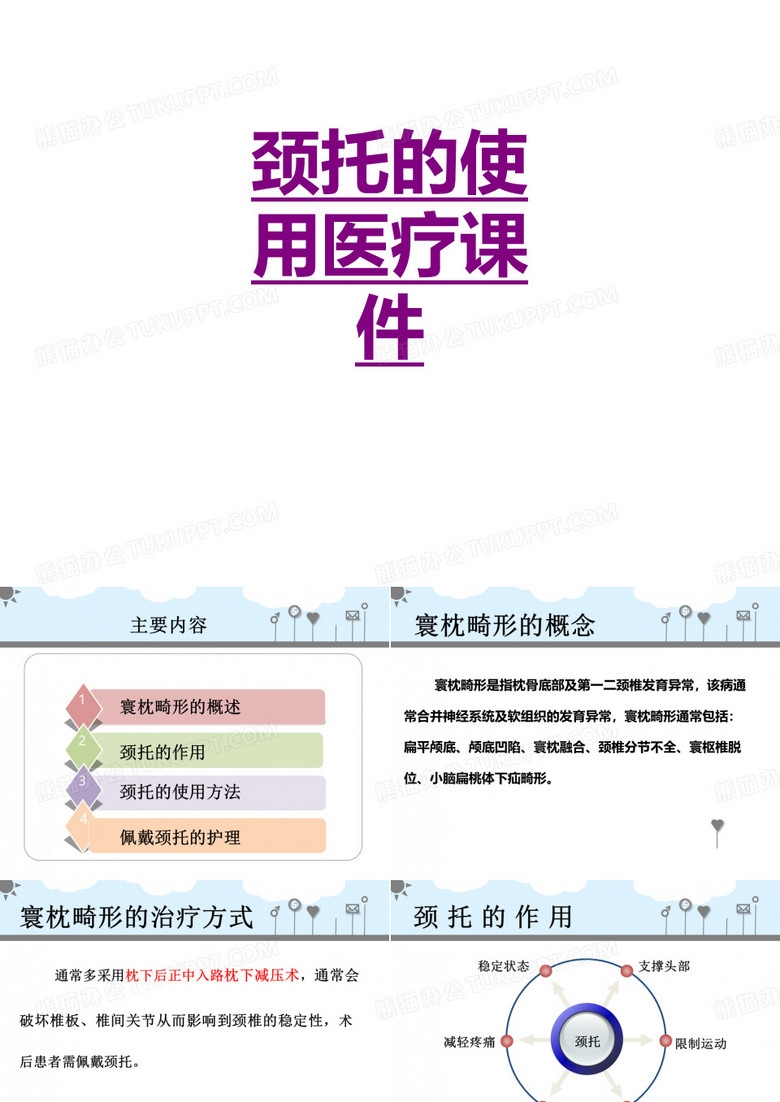 医学颈托的使用宣教专题课件