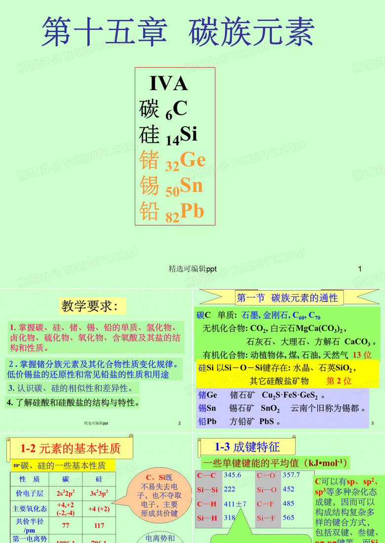 碳族元素ppt