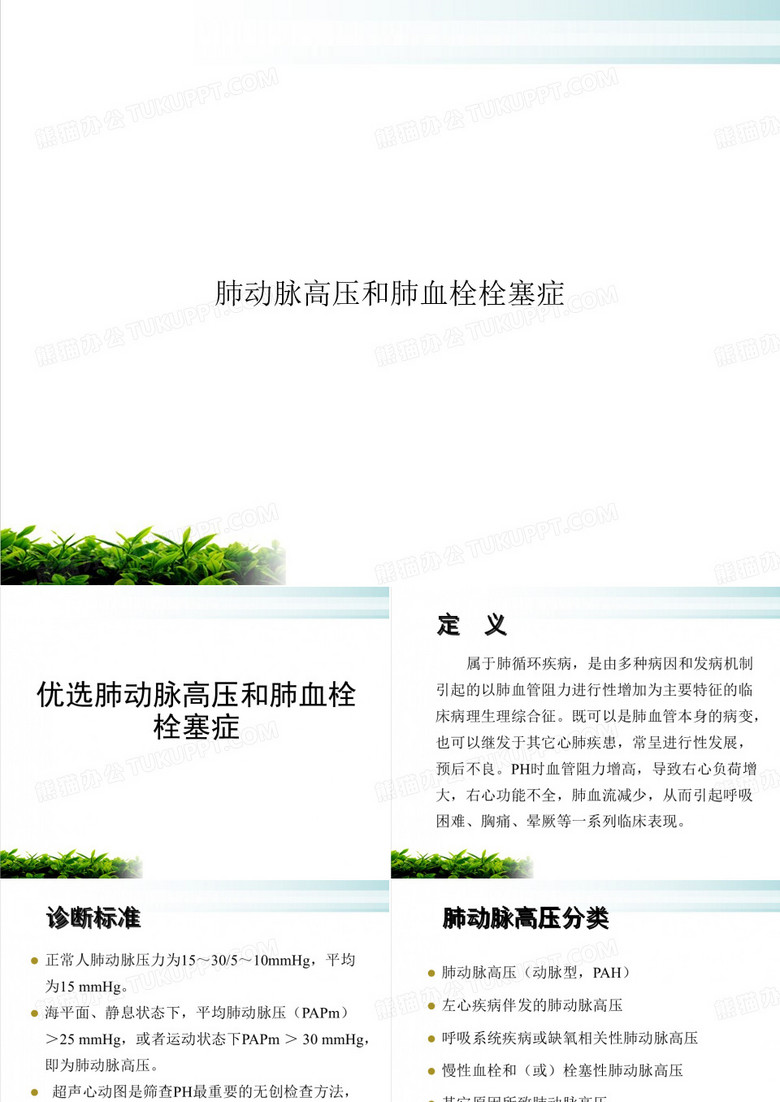 肺动脉高压和肺血栓栓塞症课件