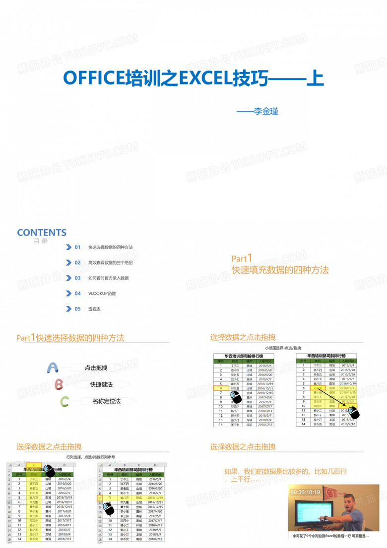 给普通人的EXCEL培训