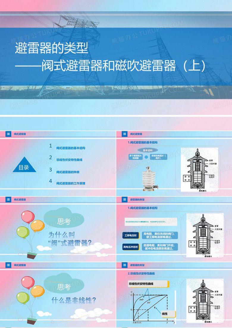 避雷器类型——阀式避雷器磁吹避雷器(上)-完整版PPT课件