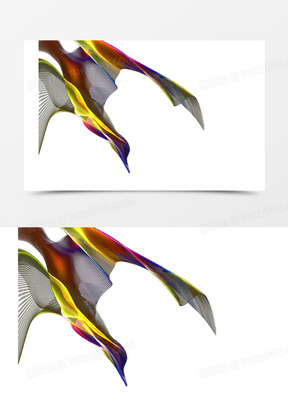 三维线条图片素材