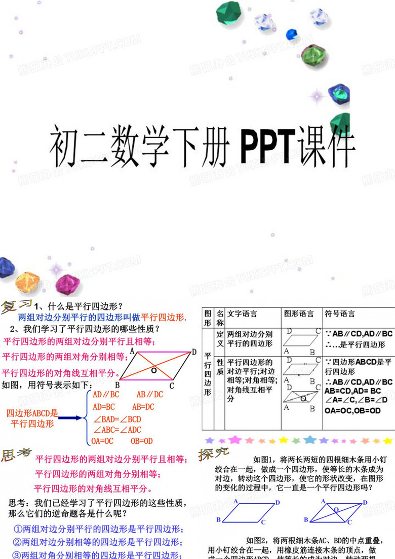初二数学下册 PPT课件