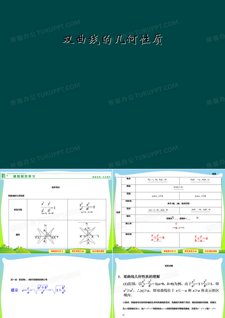 双曲线的几何性质