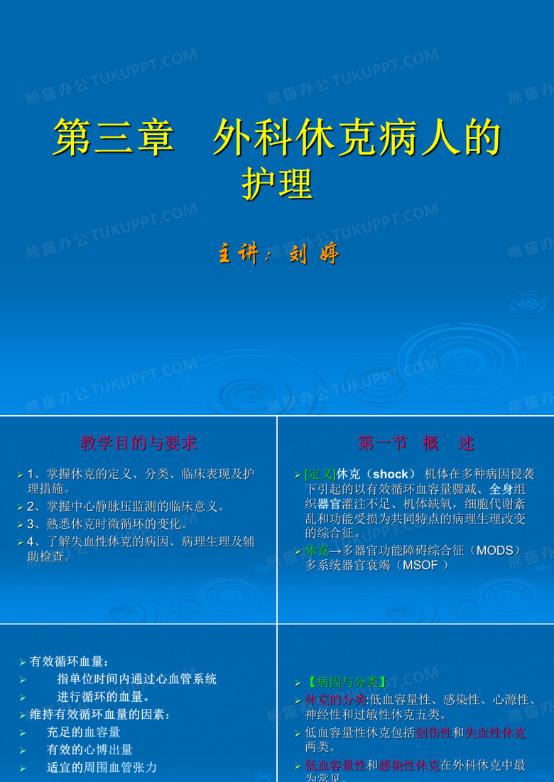 休克病人的护理
