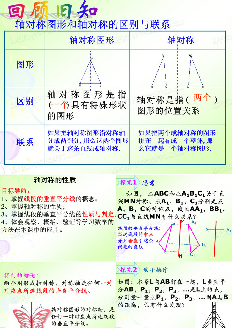 轴对称的性质