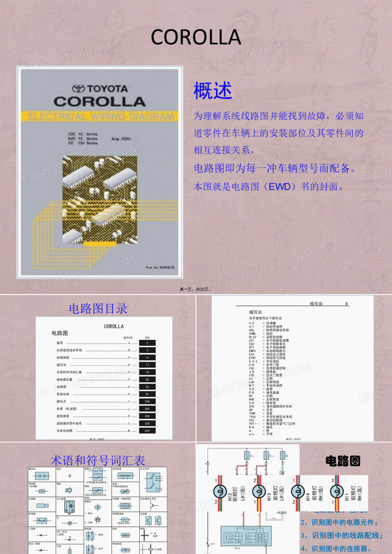 丰田卡罗拉电路图介绍