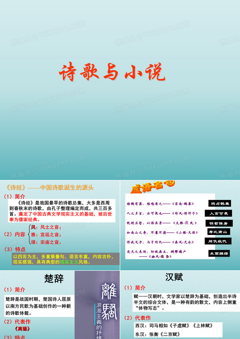 诗歌与小说_课件