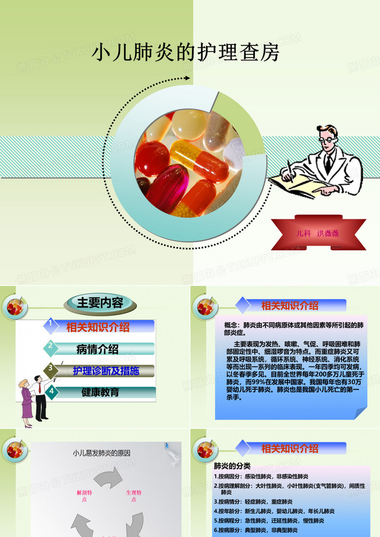小儿肺炎的护理查房