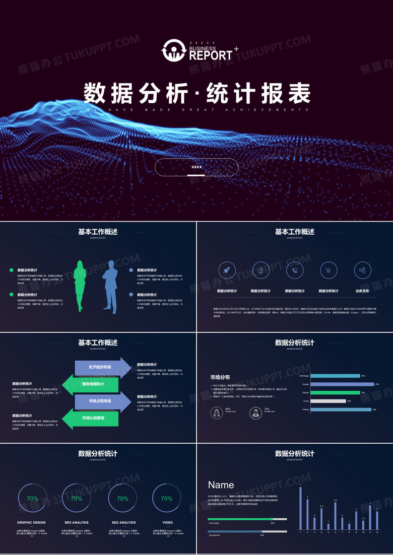 数据分析统计报表PPT