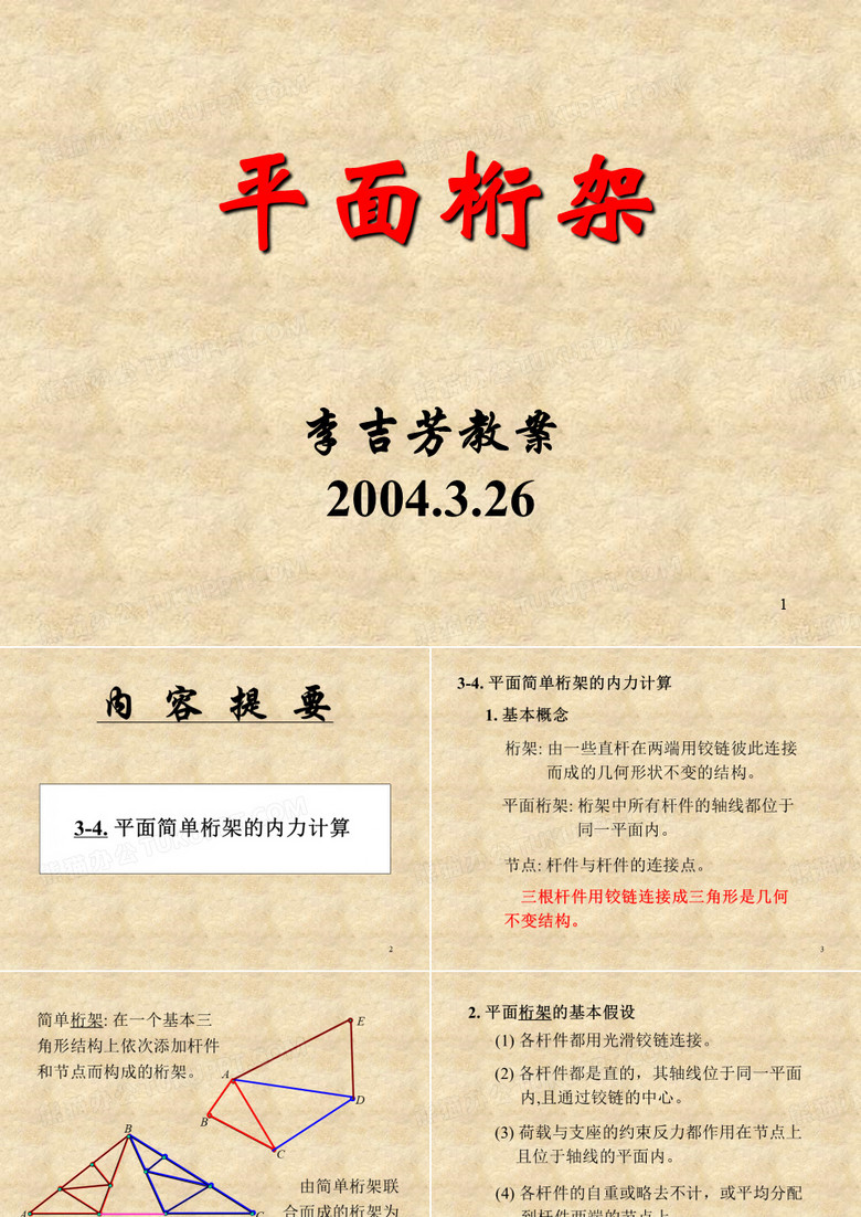 平面桁架