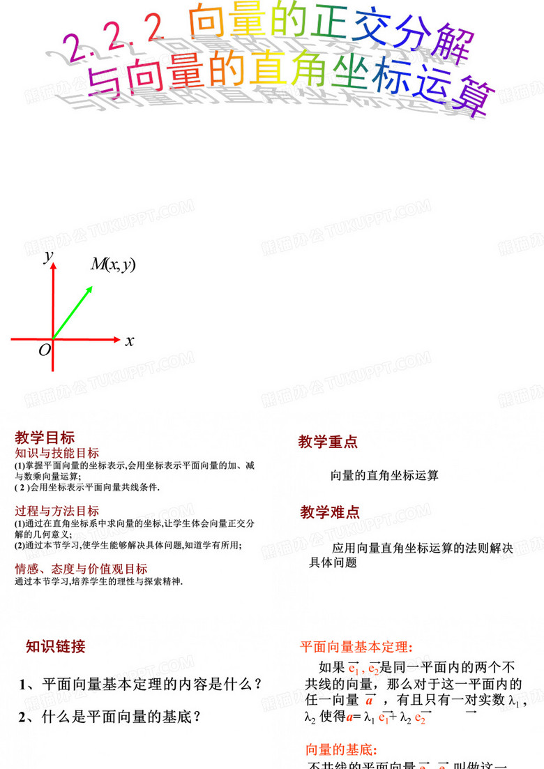 向量的正交分解