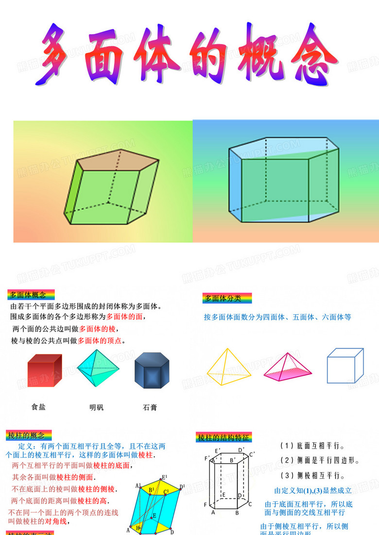 多面体的概念