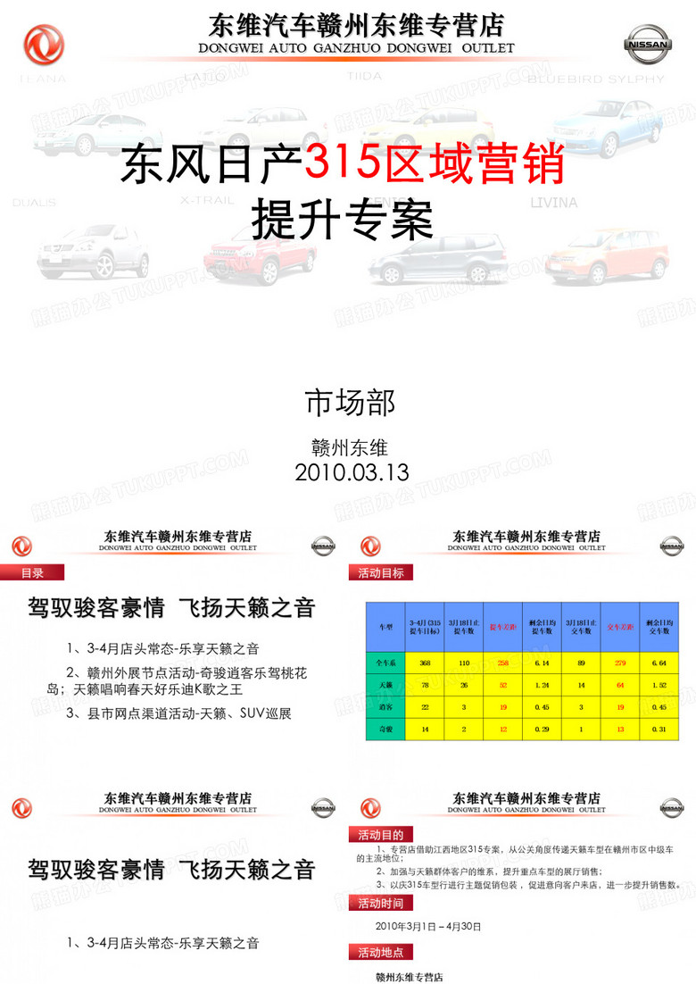 天籁、奇骏、逍客专案