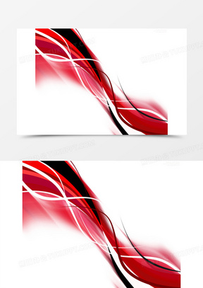 红色环绕丝绸线条