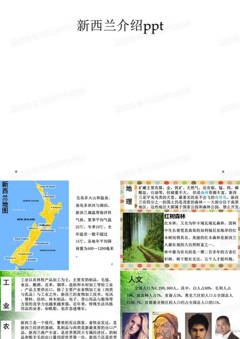 新西兰介绍ppt
