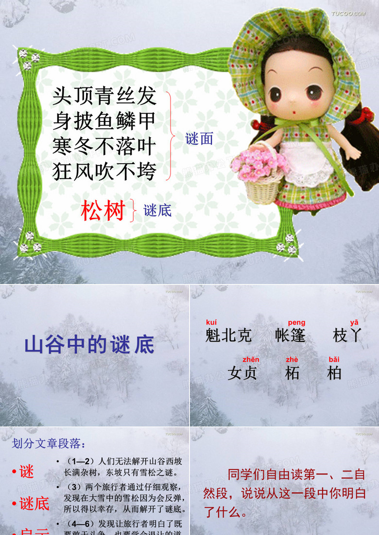 《山谷中的谜底》课件