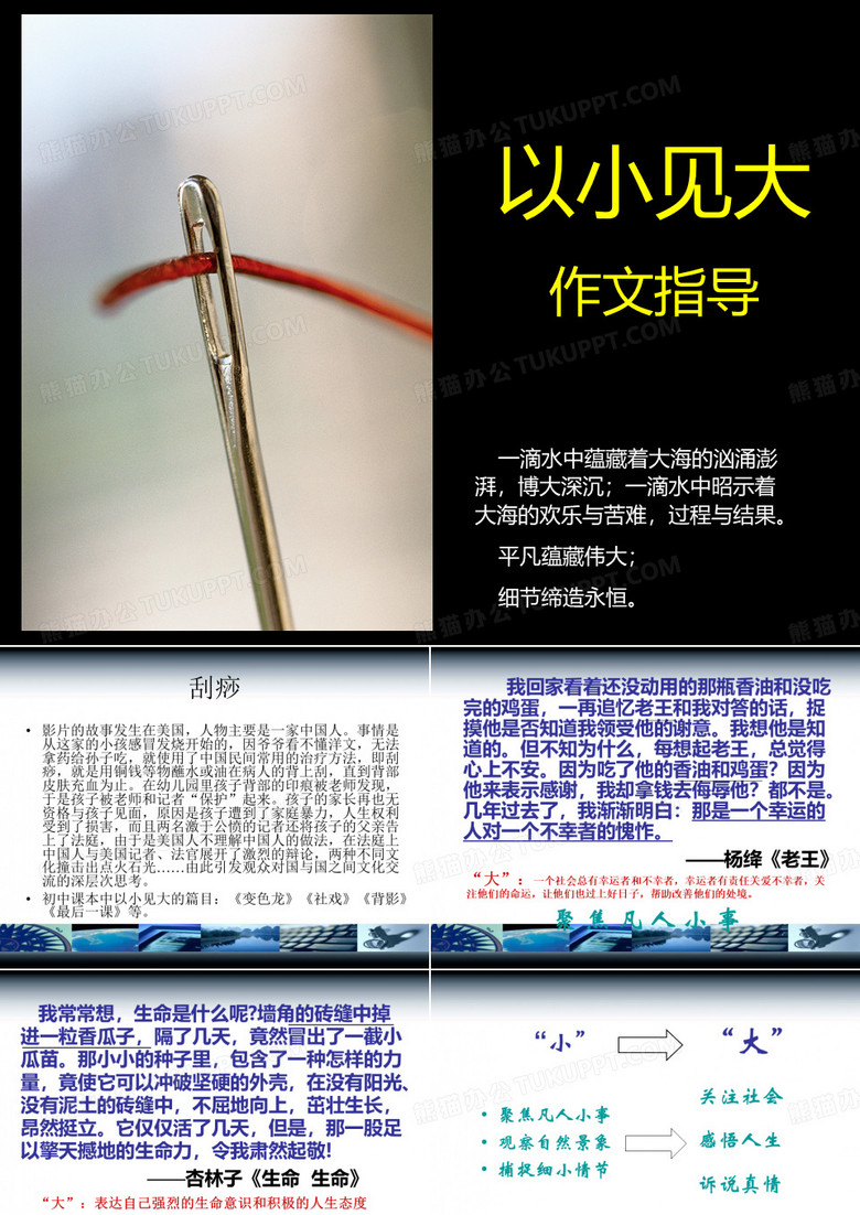 作文选材_以小见大
