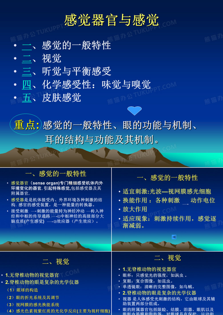 感觉器官与感觉