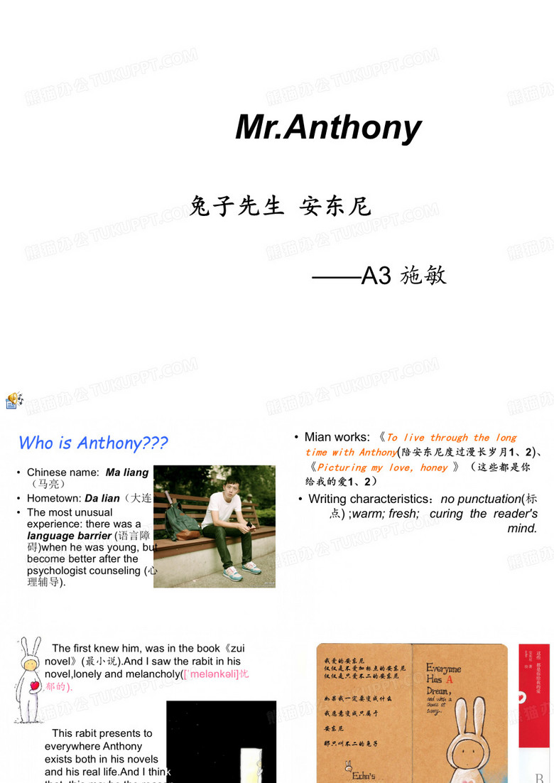 兔子先生安东尼 PPT