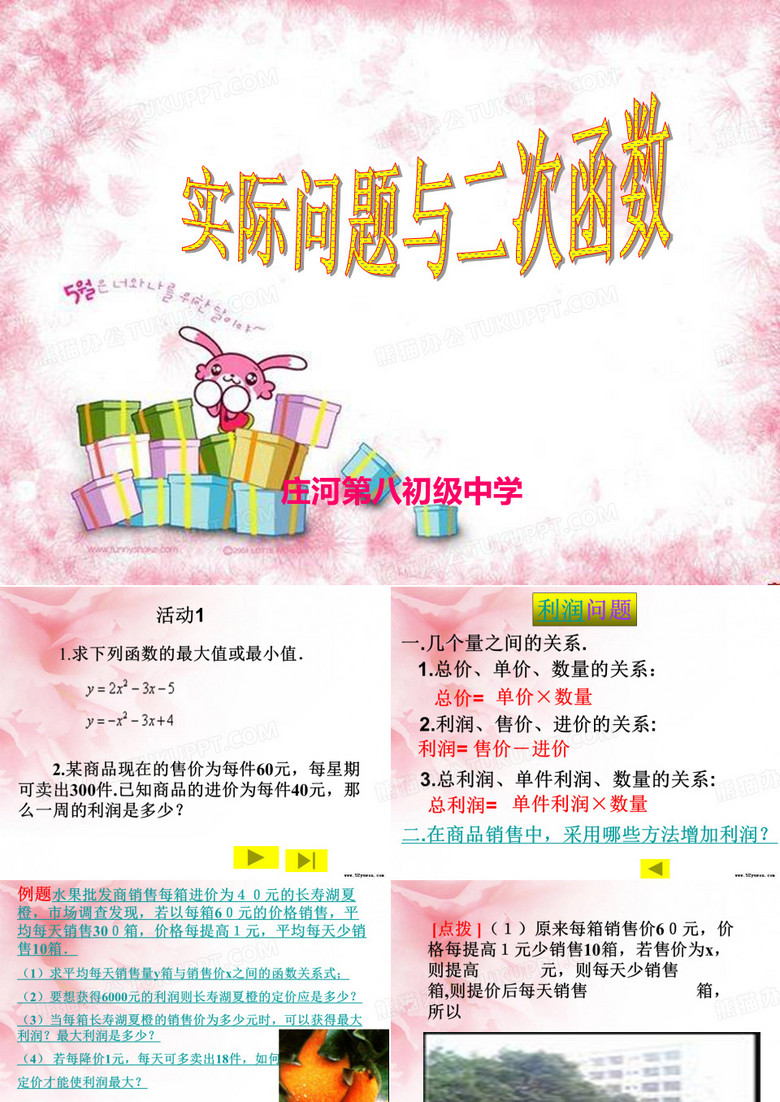 二次函数与实际问题