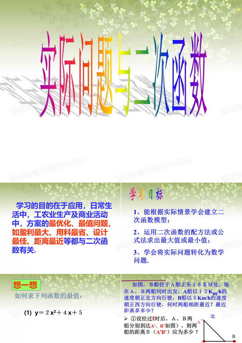 《实际问题与二次函数》课件
