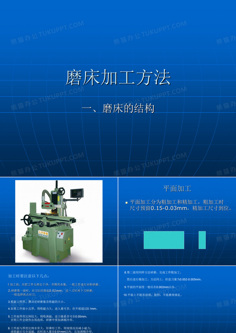 磨床加工方法.