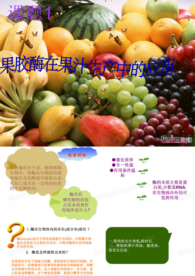 果胶酶 的作用