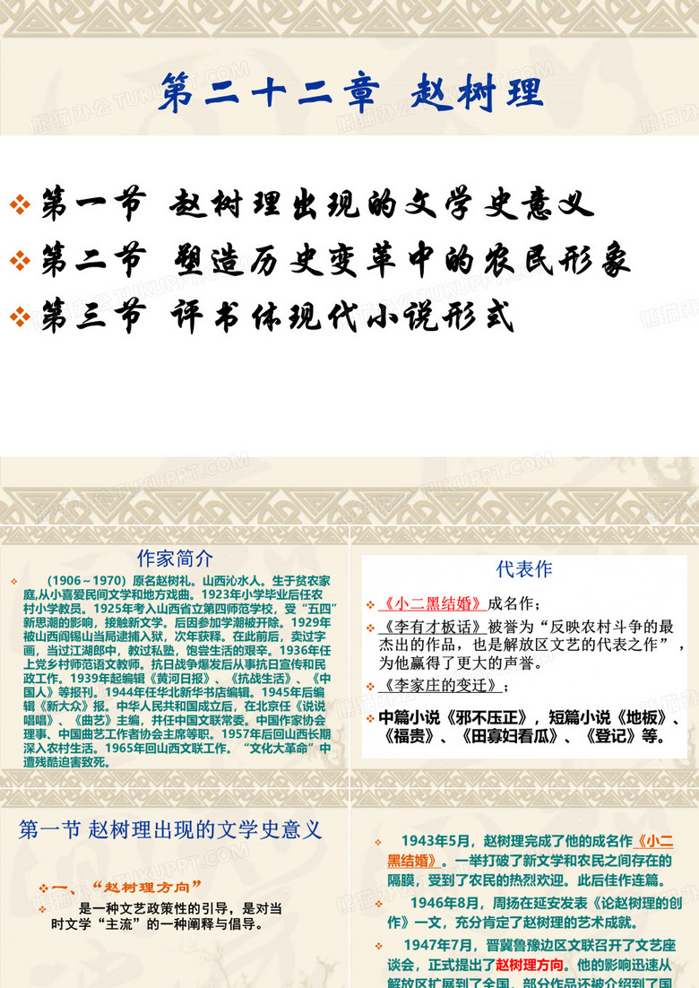 22 tx赵树理