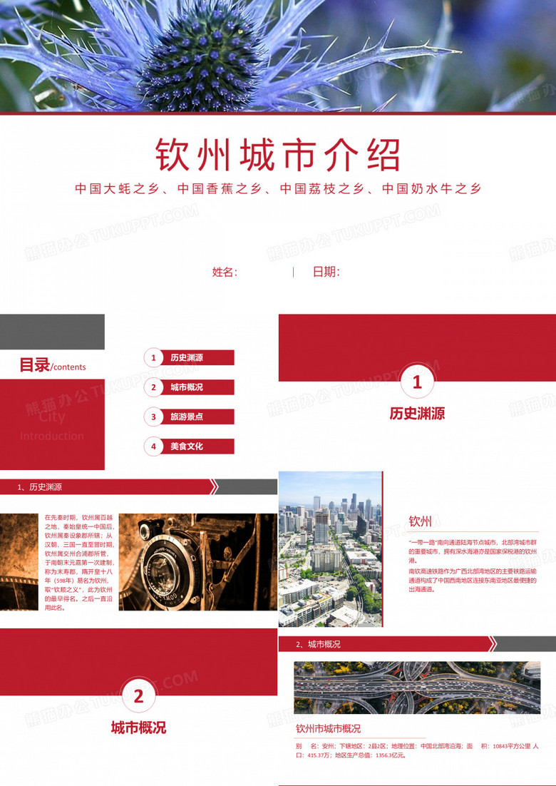 钦州介绍-钦州简介PPT(经典版)