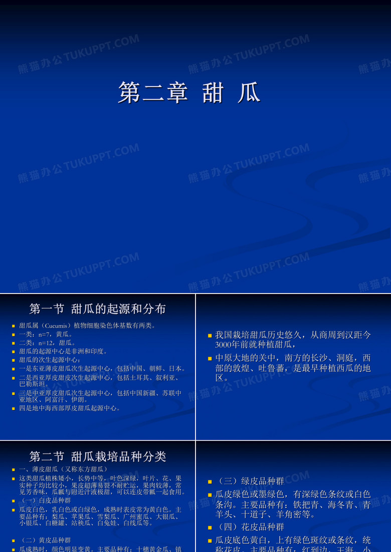 甜瓜 演示文稿