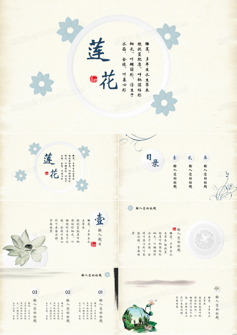 莲花莲子莲藕加工PPT