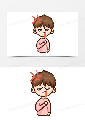 吐血表情包图片素材