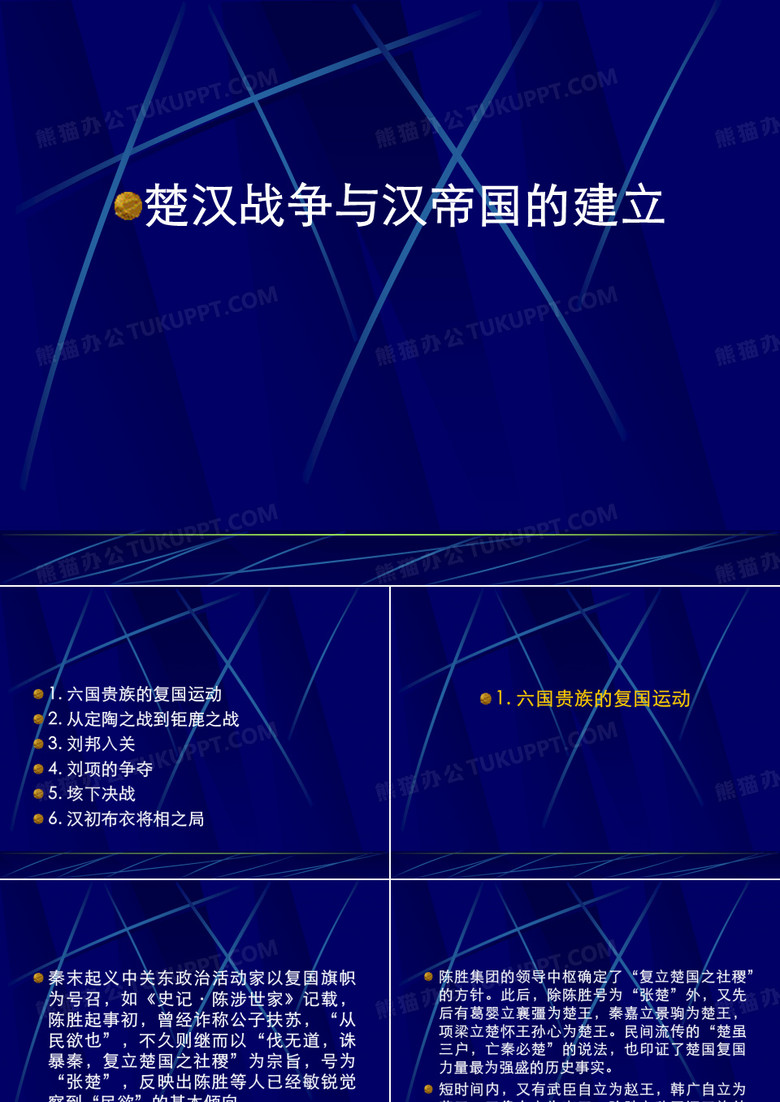 楚汉战争与汉帝国的建立