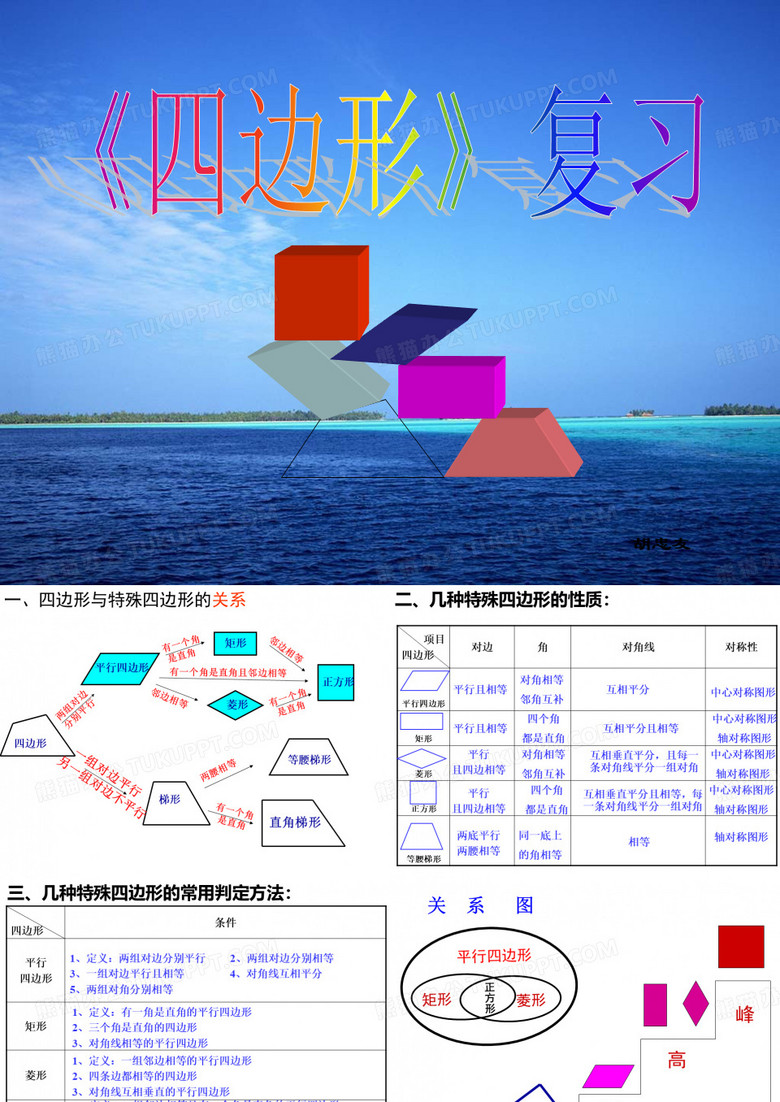 特殊平行四边形复习