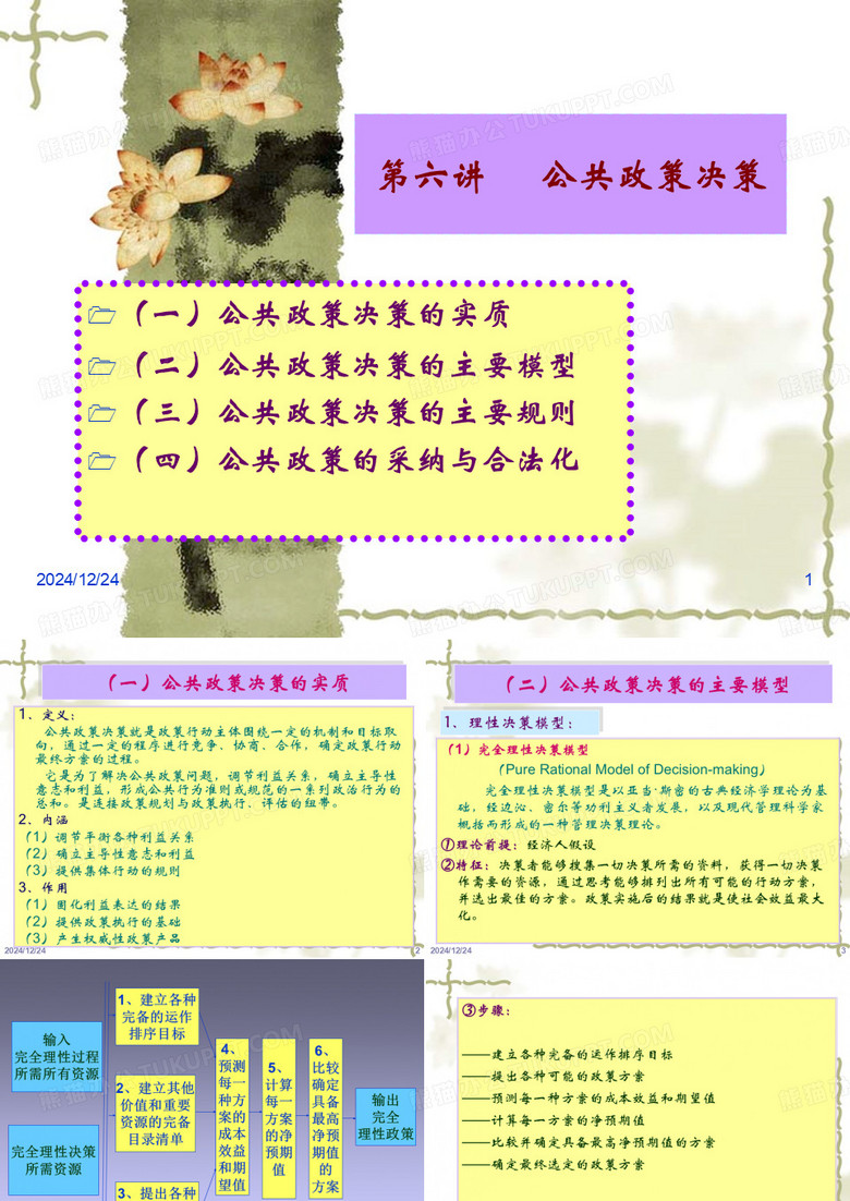 2010张宇公共政策第六讲政策决策