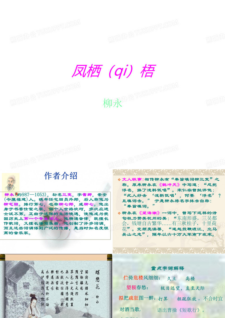 凤栖梧_柳永_ppt课件