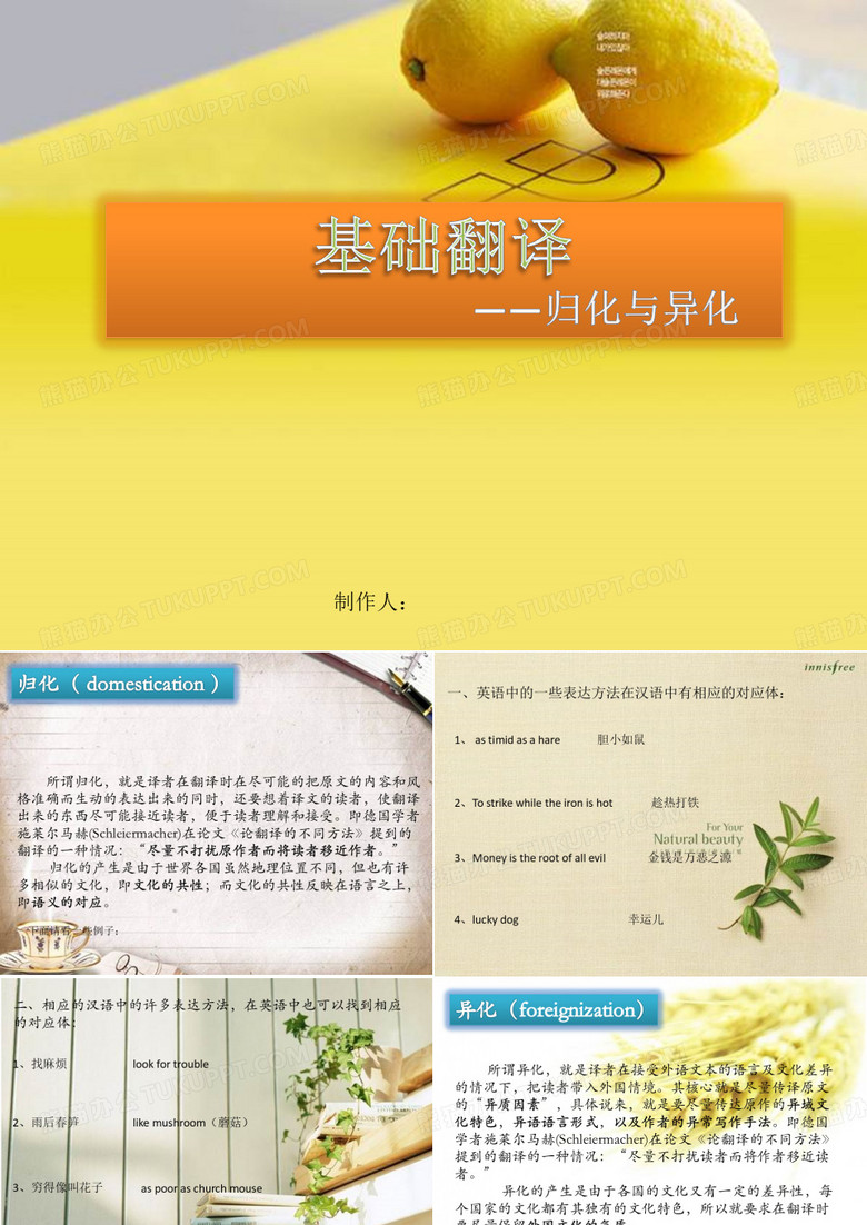 归化与异化(英语)