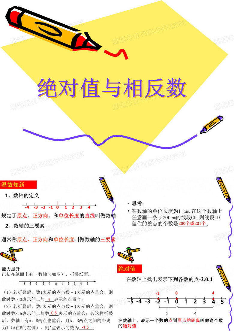 绝对值与相反数