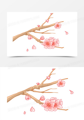 樱花树枝图片素材
