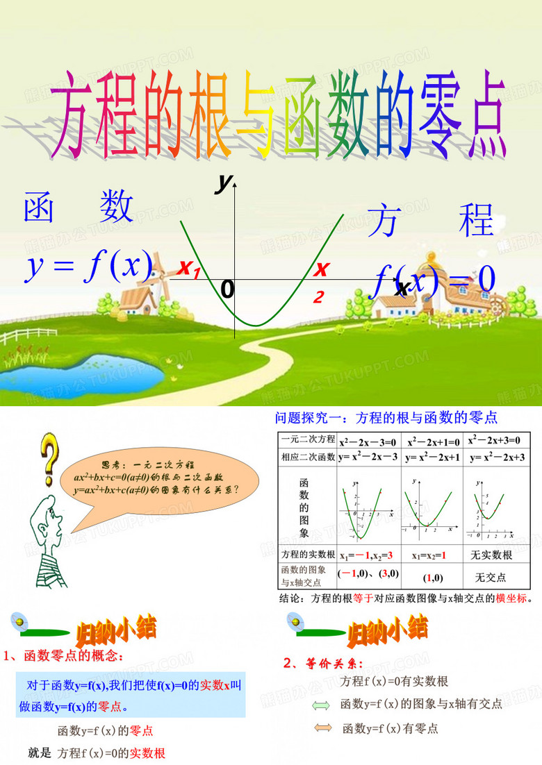 方程的根与函数的零点