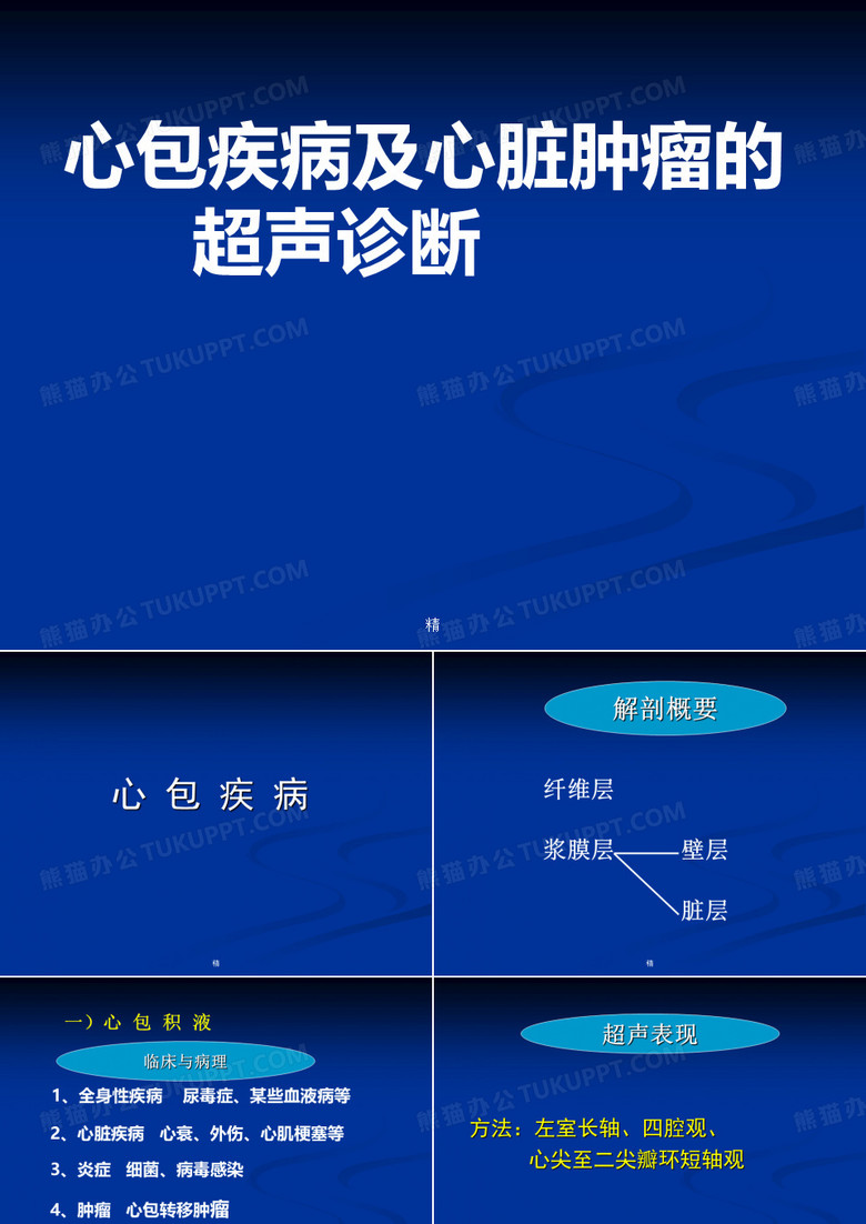 心包疾病及心脏肿瘤的超生诊断课件