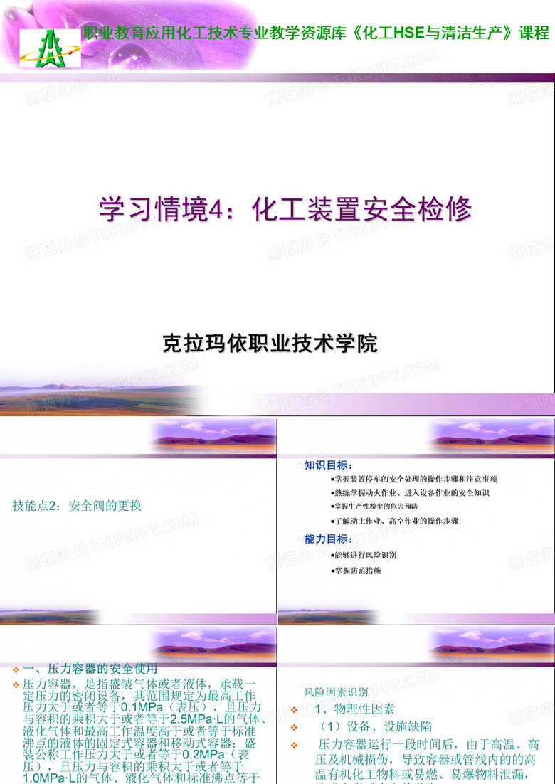 安全阀的更换.