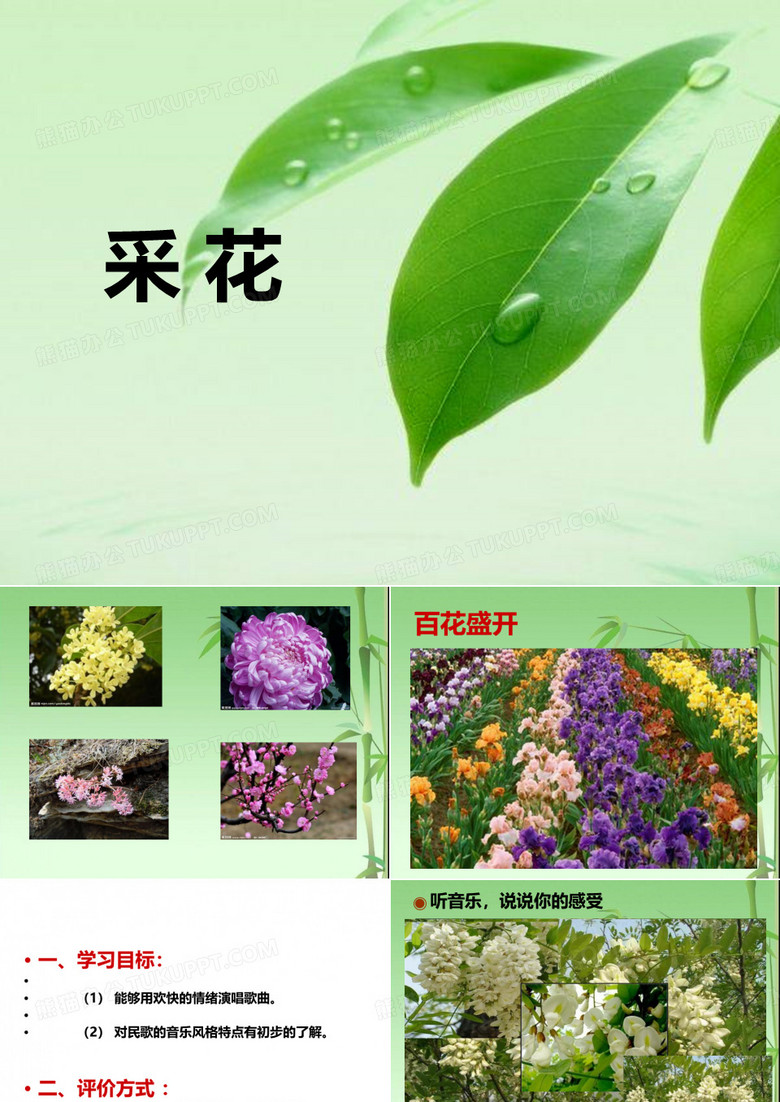 《采花》PPT课件下载